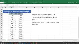 How to do Linear Regression with Excel Data Analysis Toolpak