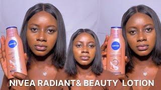 NIVEA RADIANT AND BEAUTY EVEN GLOW LOTION - REVIEW / FIRST IMPRESSION