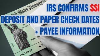 Stimulus Check Update| IRS CONFIRMS SSI PAYMENT DATE