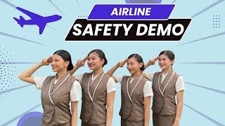 AIRLINE SAFETY DEMONSTRATION | LPU-BATANGAS