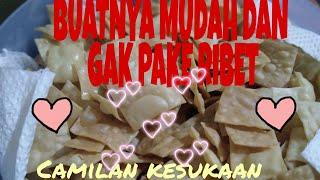 Ide Jualan Cuma 1 Bahan Cara Membuat Keripik Pangsit Renyah #enak #keripikpangsit