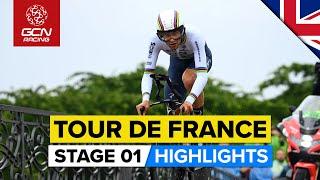 Surprise In The Opening TT | Tour De France 2022 Stage 1 Highlights