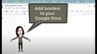 Adding Borders to Google Docs