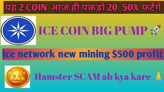 ice network price prediction| ton gala holding 20_50 X profit | Hamster scam update| new mining join