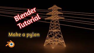 Blender tutorial make a Pylon .  How to poke faces: SUBSCRIBE (Beginner Tutorial)