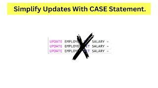 SQL Update Hack: Replace Multiple Statements with a Single CASE! #datascience #sql #programming