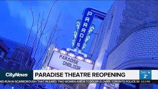 Paradise theatre reopening