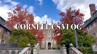 [eng] cornell cs major vlog | exams, campus events, eating out, final project | kellygraphy