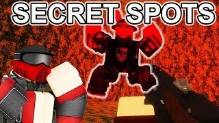 SECRET SPOTS IN ARSENAL.. | ROBLOX