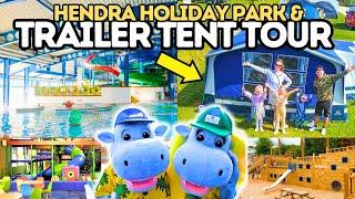 FAMILY OF 5 TRAILER TENT CAMPING TOUR/ HENDRA HOLIDAY PARK SITE TOUR