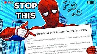 Insomniac Spider-Man "Fans" Are Psychopaths