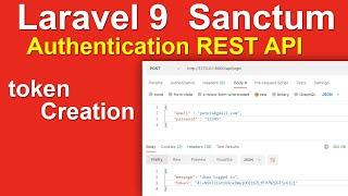 Laravel 9  Sanctum Authentication  REST API