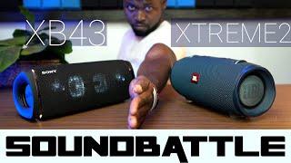 Sony SRS XB43 vs JBL Xtreme 2 | Sound Battle | speechless With Sound Sample!