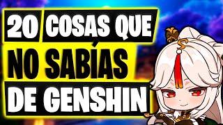 20 COSAS QUE NO SABÍAS DE GENSHIN | GENSHIN IMPACT