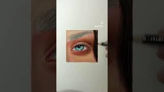 Hyper realistic eye sketch please subscribe and like #art #like #subscribe