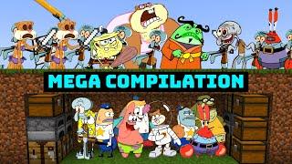 Minecraft Speedrunners VS Hunters | Mega Compilation