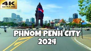 How beautiful Phnom Penh city in 2024 | Phnom Penh city of Cambodia  4K