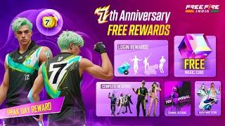  7th Anniversary All Free Rewards  ff 7th anniversary event full details in Tamil  | ff new event