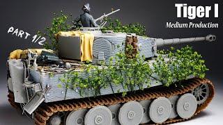 TIGER I - Part 1 - 1/35 TRUMPETER - Tank Model - [ model building ]