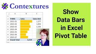 Show Data Bars in Excel Pivot Table