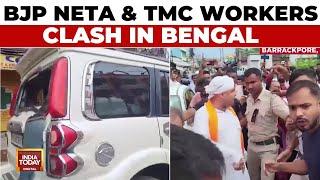 BJP & TMC Faceoff In Barrackpore, West Bengal | BJP Neta & TMC Workers Clash In WB | 2024 Elections