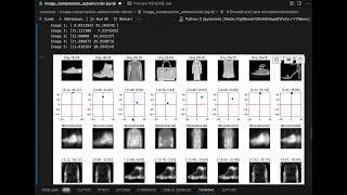 Image Autoencoder on FashionMNIST and visualization for image compression