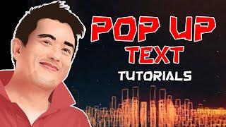 POP UP TEXT | PAANO GUMAWA NG POP UP TEXT, SIMPLENG TUTORIAL