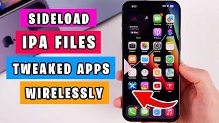 Sideload & Install IPA Files on iPhone Wirelessly No Revoke