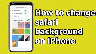 How to change safari background on iPhone - iOS 15 new feature
