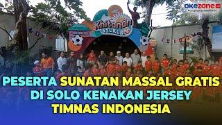 Dukung Timnas Indonesia U-16, Peserta Sunatan Massal Gratis di Solo Kenakan Jersey Sepak Bola