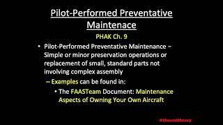 PA.I.B.K2 Pilot-Performed Preventative Maintenance