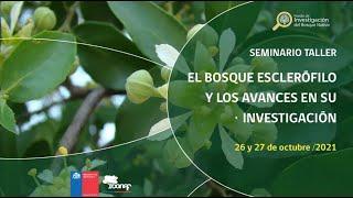 Seminario-taller "El bosque esclerófilo y avances en su investigación" | Jornada 27 de octubre, 2021