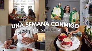 VLOG: una semana conmigo viviendo sola  compra + rutina + trabajo ‍ || @laliabenchelef