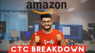 Amazon CTC Breakdown in One Minute @AmazonInOfficial #salary #ctc #engineer #amazon #placed #shorts