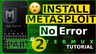 how to install Metasploit in Termux  Without any ERROR 2022 Tutorial ? | Termux metasploit Tutorial