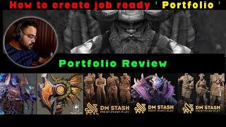 Portfolio Review II How to create a job ready portfolio [ Hindi ]