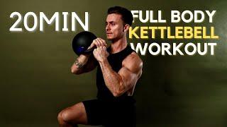 20MIN SINGLE KETTLEBELL WORKOUT // Full body