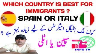 Which country is Better for immigrants Italy or Spain|immigrants life in Italy and Spain
