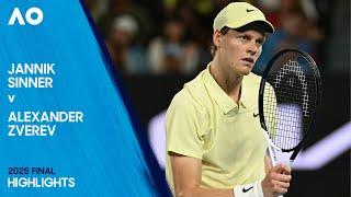 Jannik Sinner v Alexander Zverev Extended Highlights | Australian Open 2025 Final