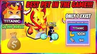 I SHOWCASED THE #1 LEADERBOARD PLAYERS BEST PET in PET ATK SIMULATOR