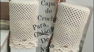 Capa de Crochê Para  Galão de Água de 20 Litros Muito Fácil de Fazer