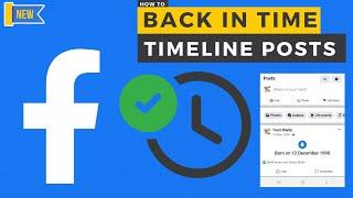 how to go back in Facebook Timeline to read old posts
