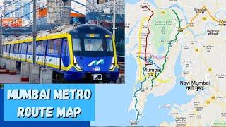 Mumbai Metro Route Map | Lines 1, 2A & 2B, 3, 4, 5, and 6 Explained