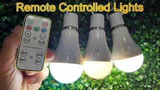 Neporal MagicGlow Rechargeable Light Bulbs with Remote