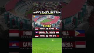 Jadwal Timnas Indonesia Piala AFF U19 2024 - Indonesia vs Filipina - Indonesia vs Timor Leste