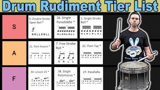 The 40 Essential Drum Rudiments - Tier List