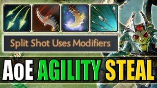 AoE Agility Steal with Split Shot [+50 Agility per 9 Seconds] Dota 2 Ability Draft