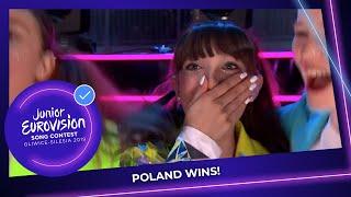 Viki Gabor from Poland wins the Junior Eurovision Song Contest 2019! 