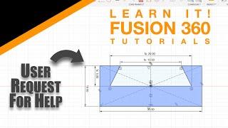 Autodesk Fusion 360 in 5 Minutes - User Request to Sketch a Parametric Dovetail that Works (2024)