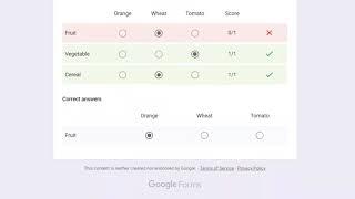 Multiple choice questions with multiple correct answers in Google forms